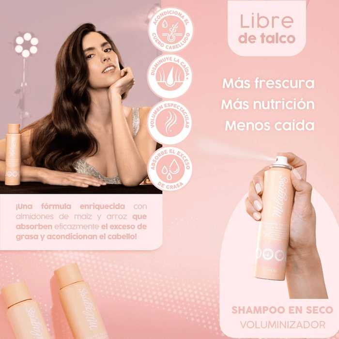 SHAMPOO SECO VOLUMINIZADOR MILAGROS - Imagen 3