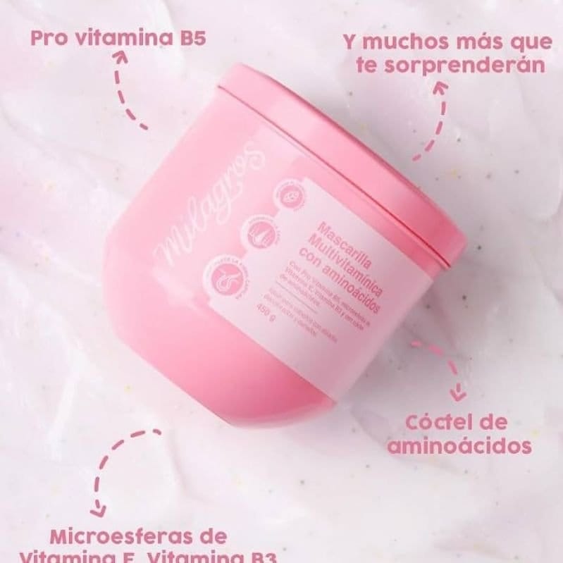 MASCARILLA MULTIVITAMÍNICA CON AMINOÁCIDOS MILAGROS - Imagen 2