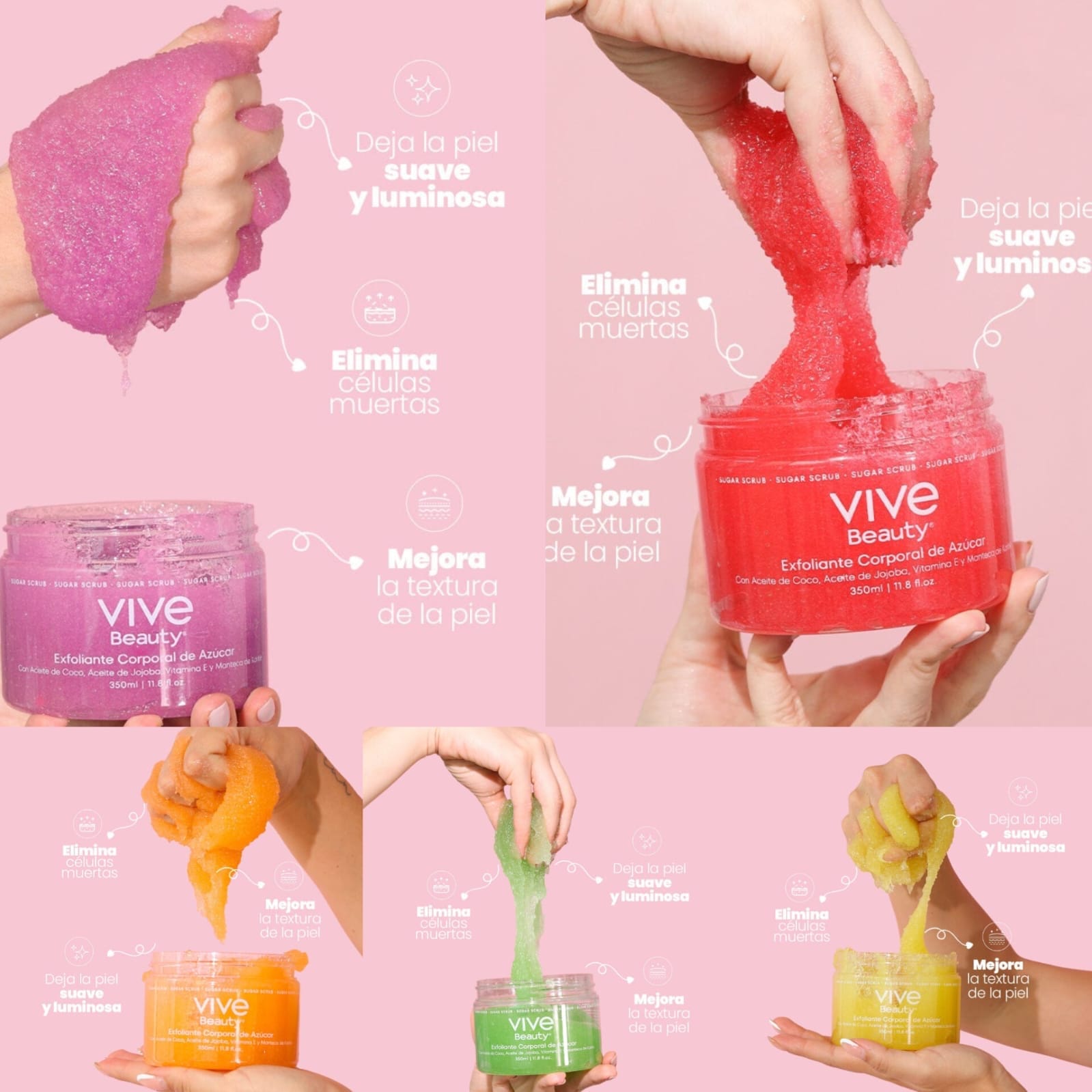 EXFOLIANTE CON AZÚCAR VIVE - Imagen 2