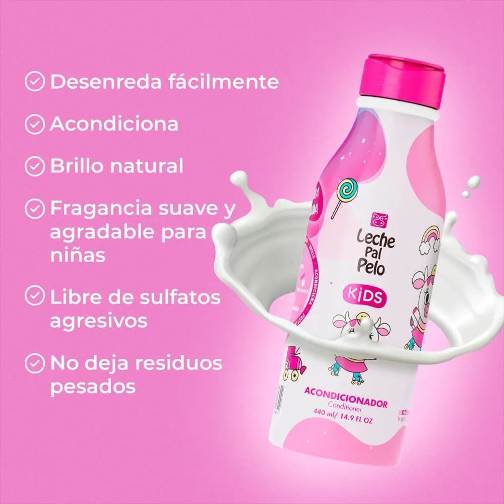 ACONDICIONADOR LECHE PAL PELO KIDS 440ml - Imagen 3