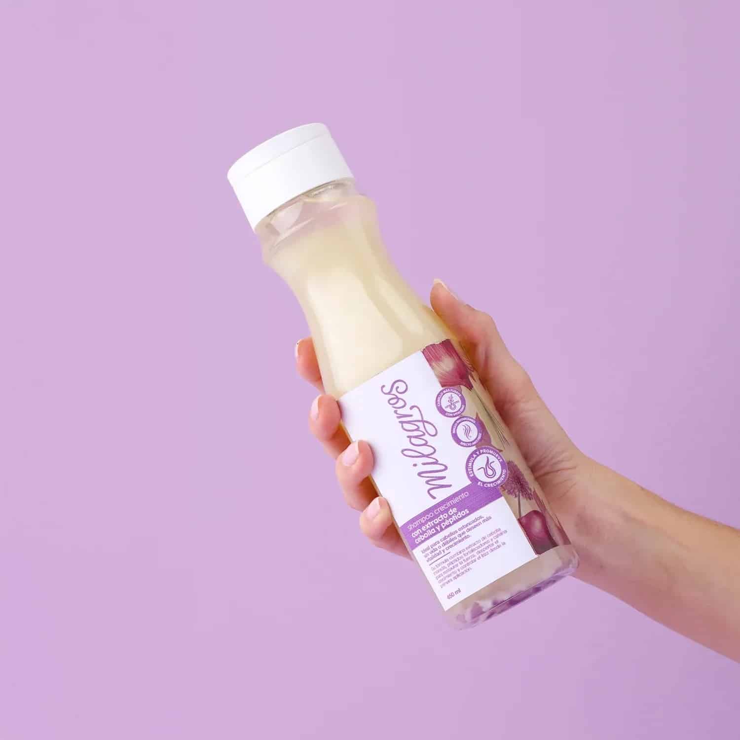SHAMPOO CRECIMIENTO CON EXTRACTO DE CEBOLLA Y PÉPTIDOS MILAGROS - Imagen 2