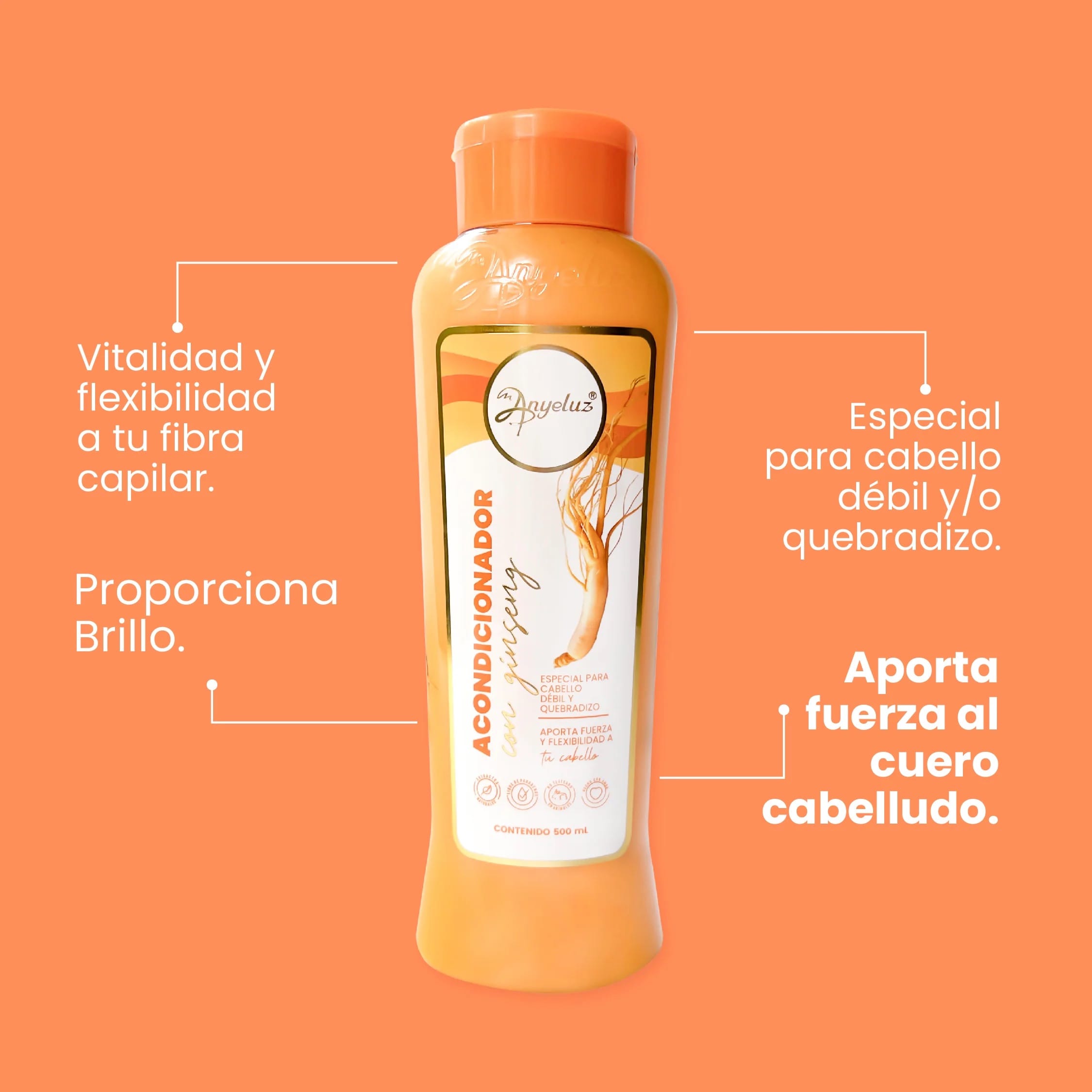 ACONDICIONADOR CON GINSENG ANYELUZ - Imagen 2