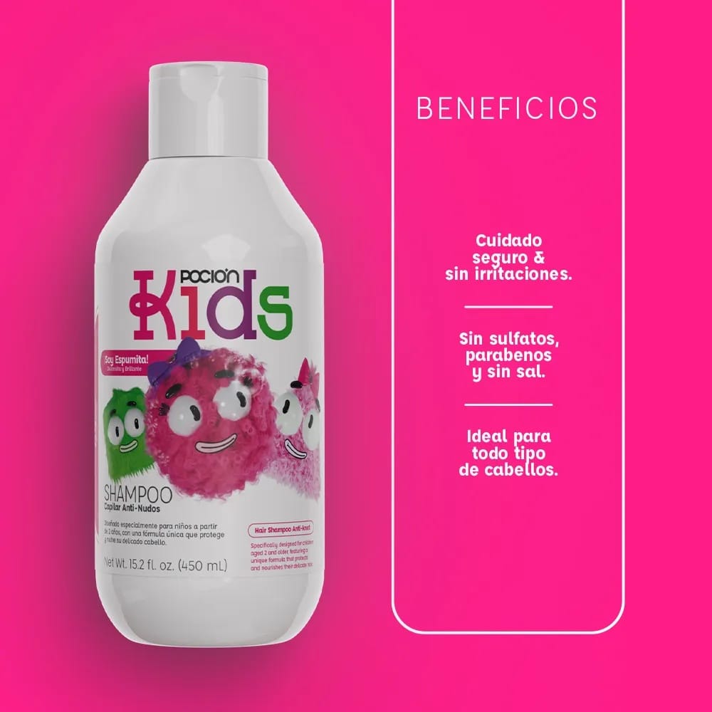 SHAMPOO ANTI NUDOS KIDS LA POCIÓN - Imagen 2