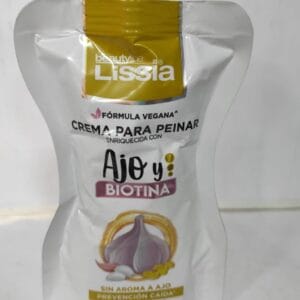 CREMA PARA PEINAR LISSIA CON AJO Y BIOTINA