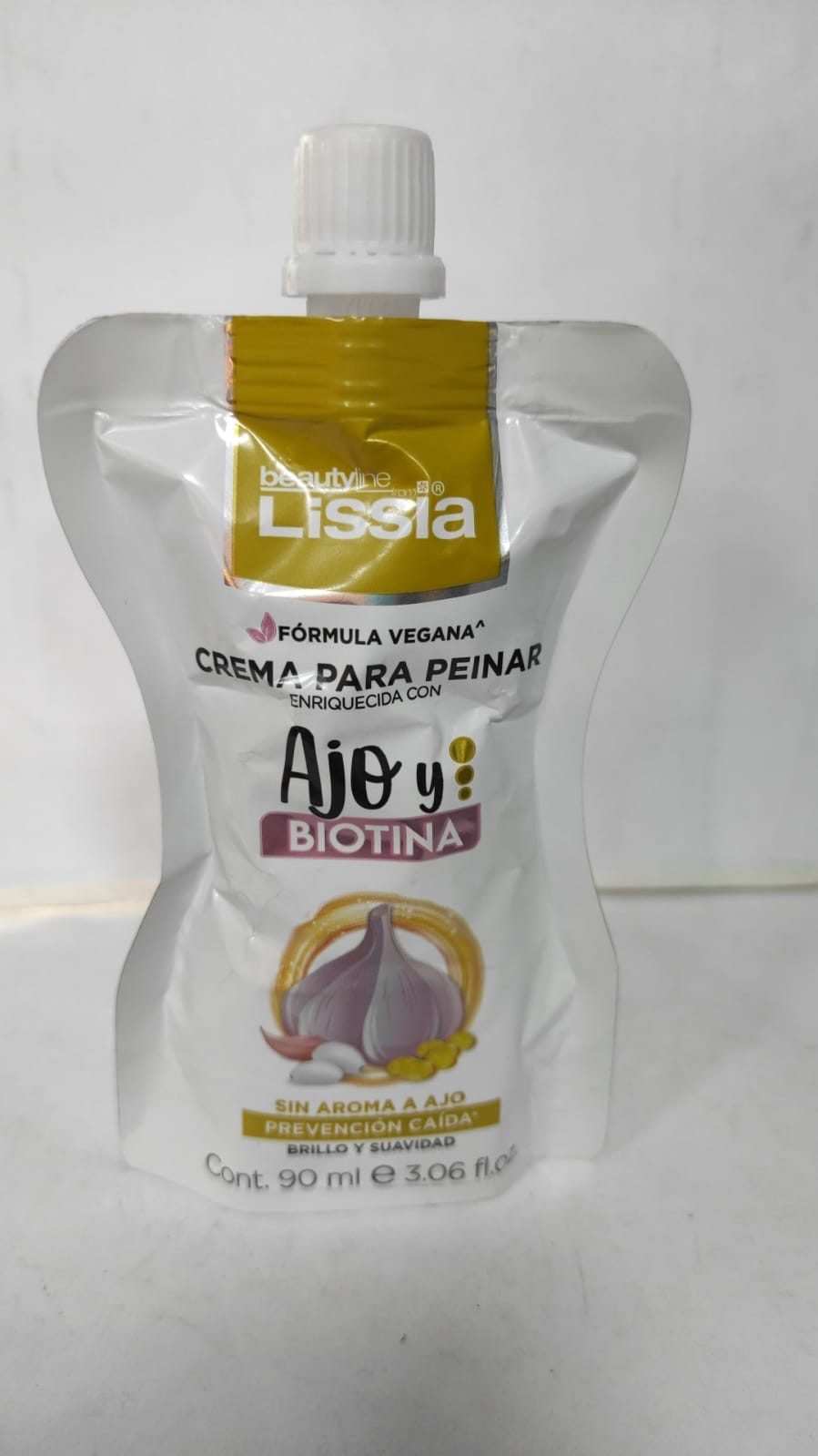 CREMA PARA PEINAR LISSIA CON AJO Y BIOTINA