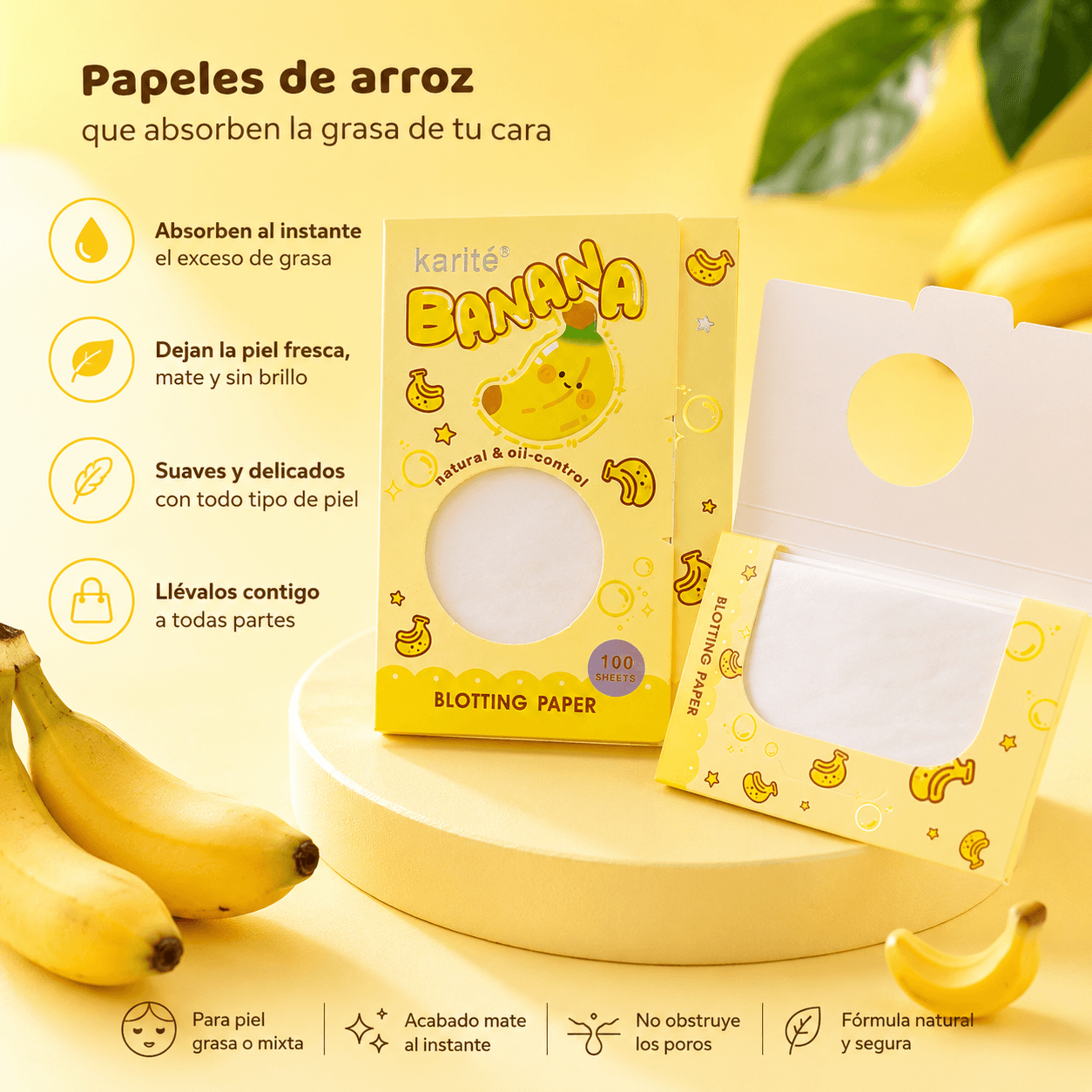 PAPELES ABSORBENTES DE GRASA x100U - Imagen 2
