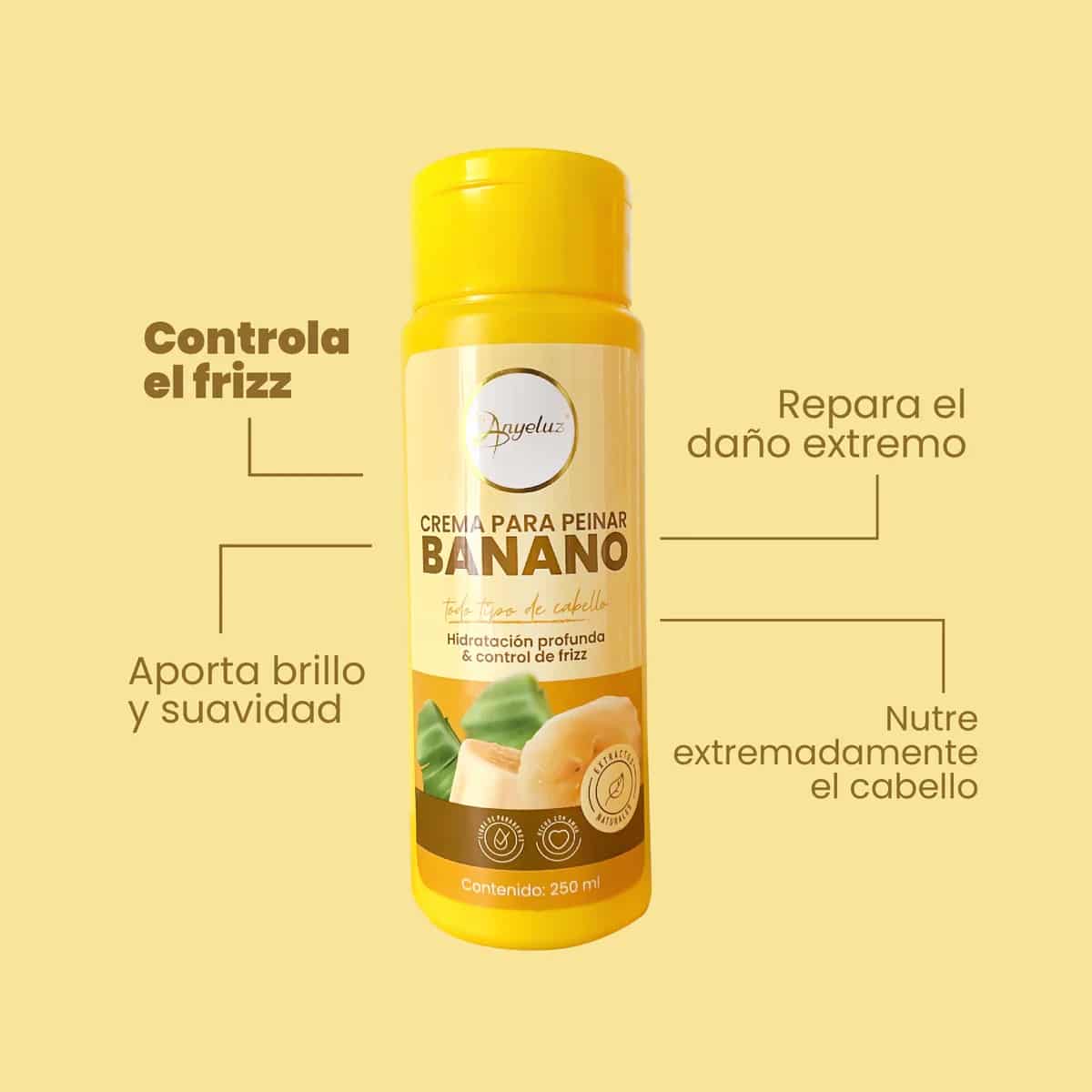 CREMA DE PEINAR BANANO ANYELUZ - Imagen 4