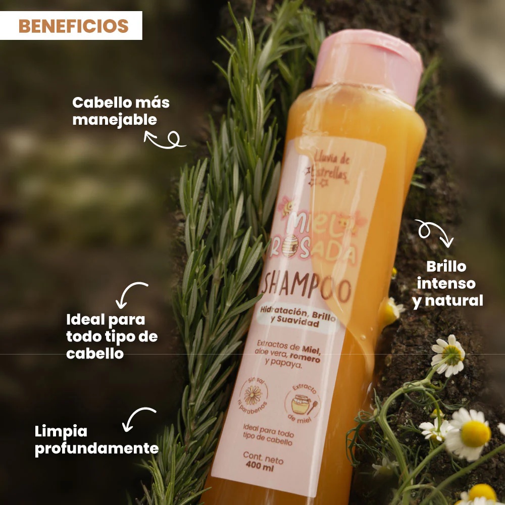 SHAMPOO MIEL ROSADA - Imagen 3