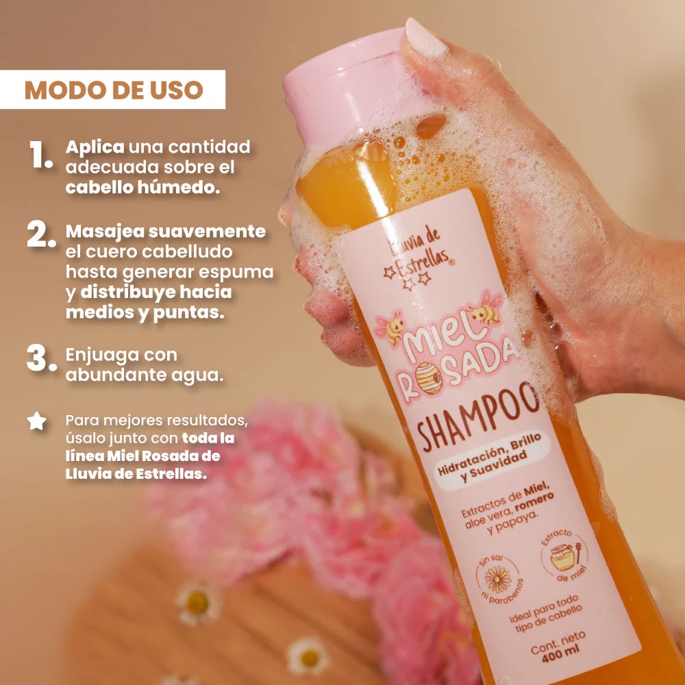 SHAMPOO MIEL ROSADA - Imagen 4