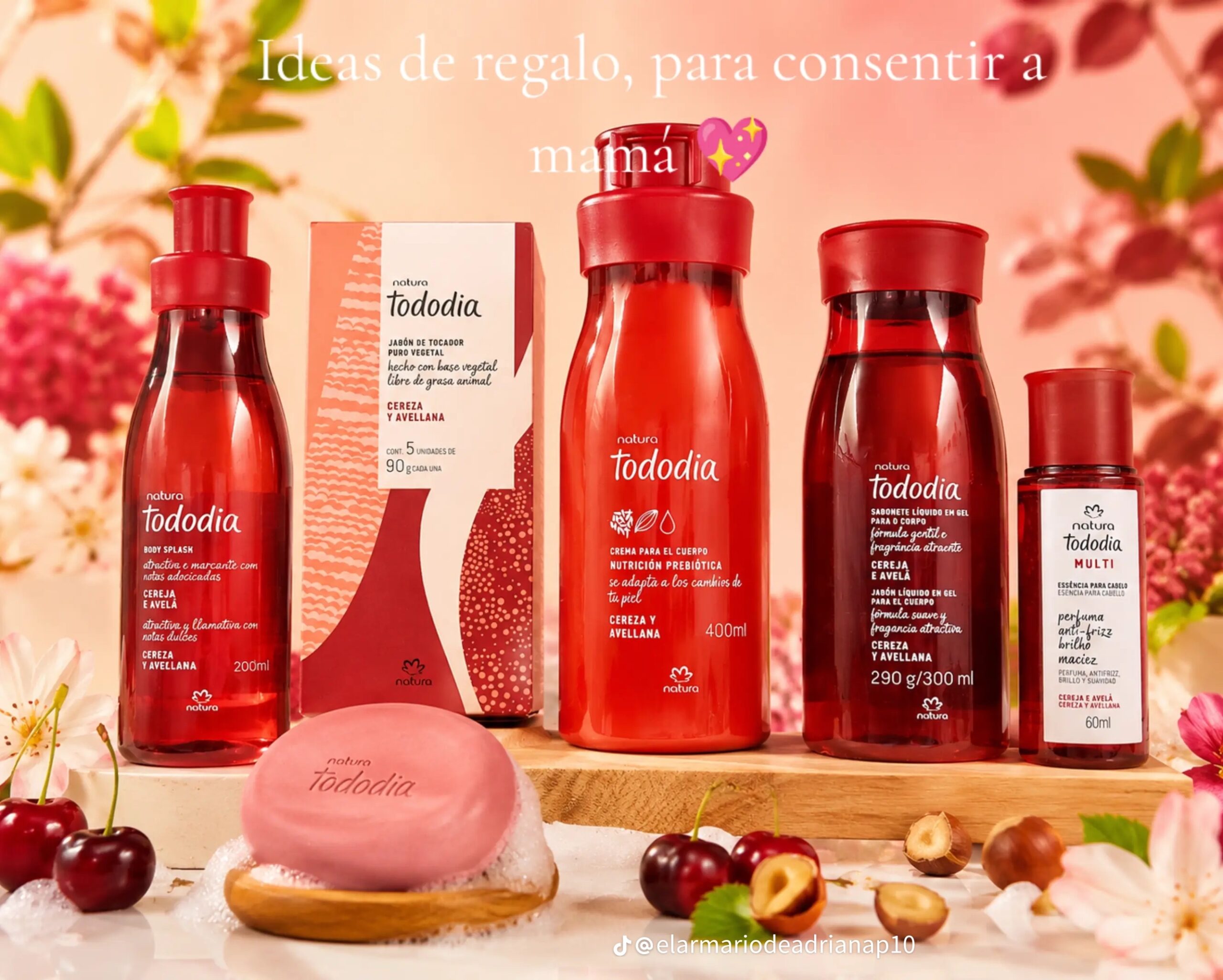 SET NATURA CEREZA Y AVELLANAS