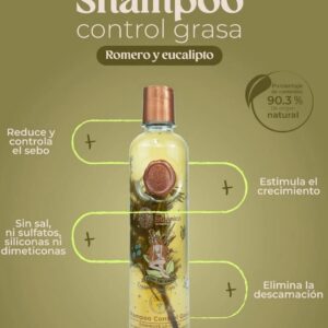 SHAMPOO CONTROL GRASA ROMERO Y EUCALIPTO